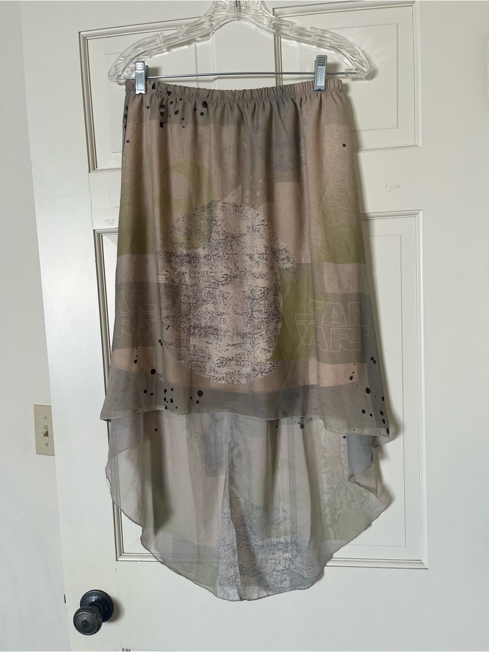 Disney Parks Star Wars Women’s Hi Low Sheer Skirt Disneyland Size M Stretch